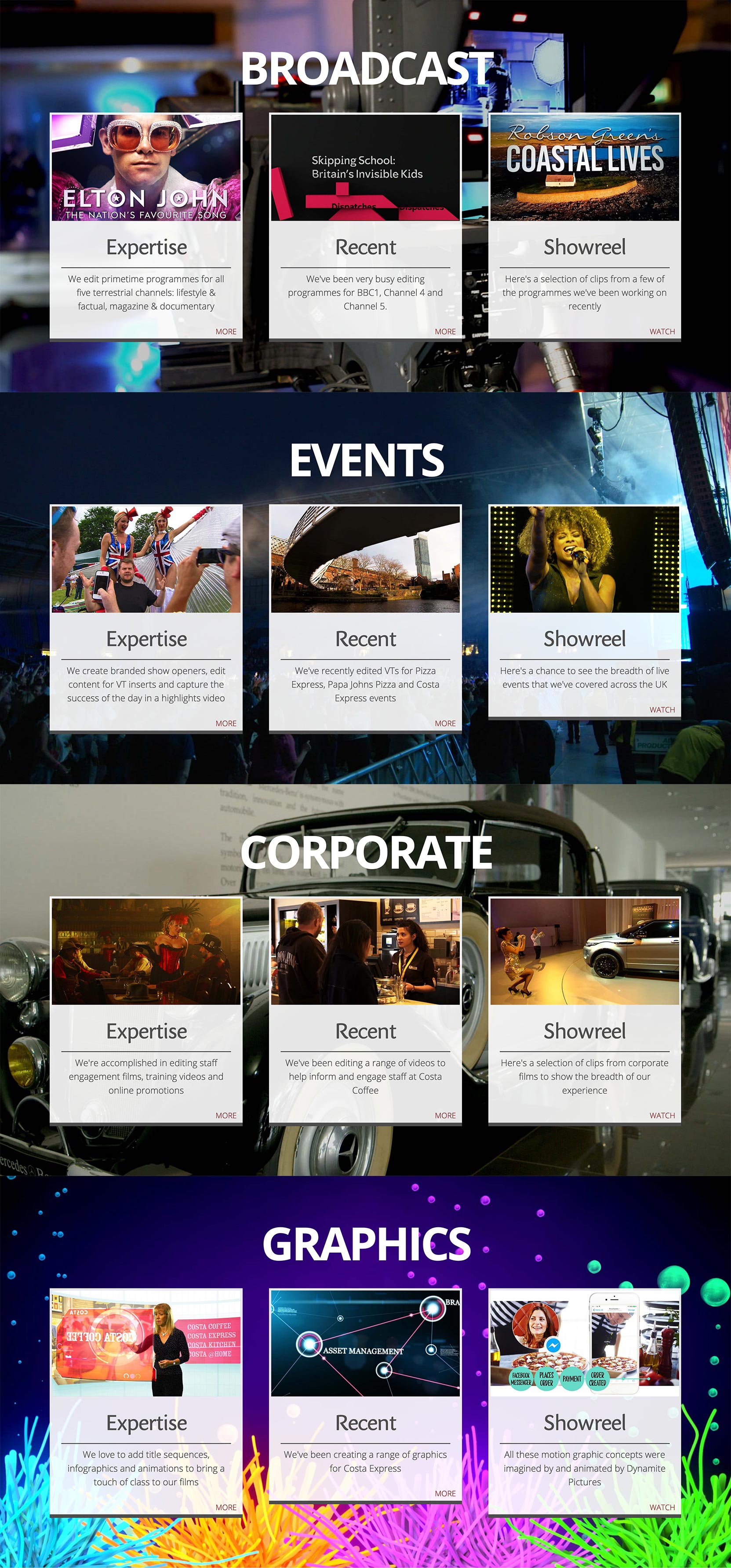 2019 image-led inspiring website design